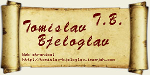 Tomislav Bjeloglav vizit kartica